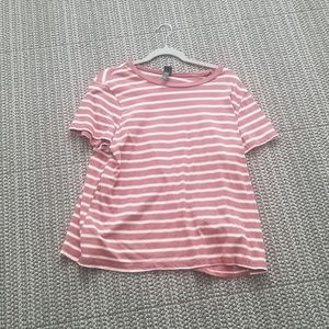 Wild Fable mauve, striped tshirt